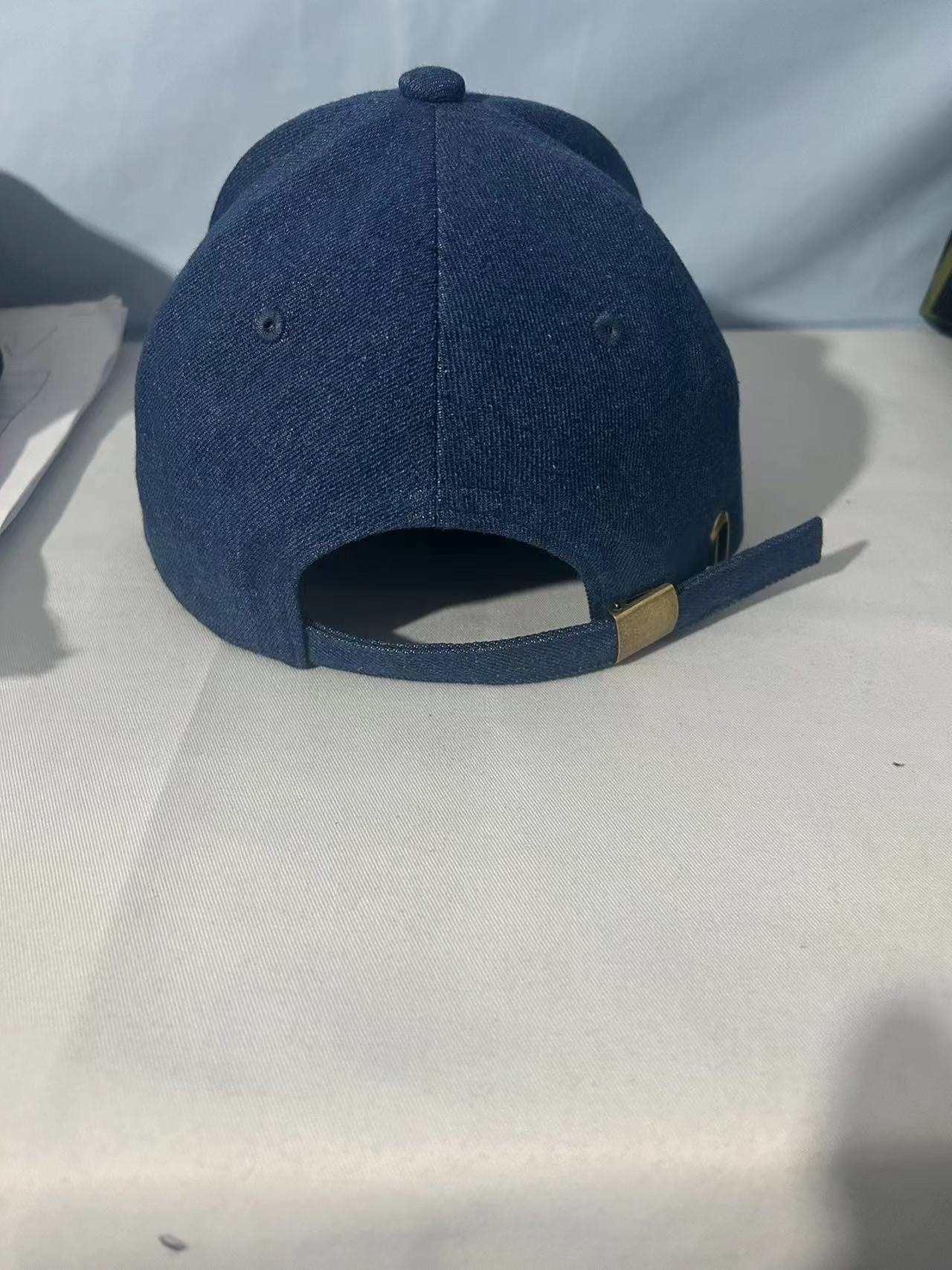 Satin-Denim Cap